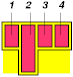 Таблица с тремя пустыми ячейками в нижней строке
