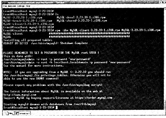 ��������� MySQL � ������� RPM � ������� Linux