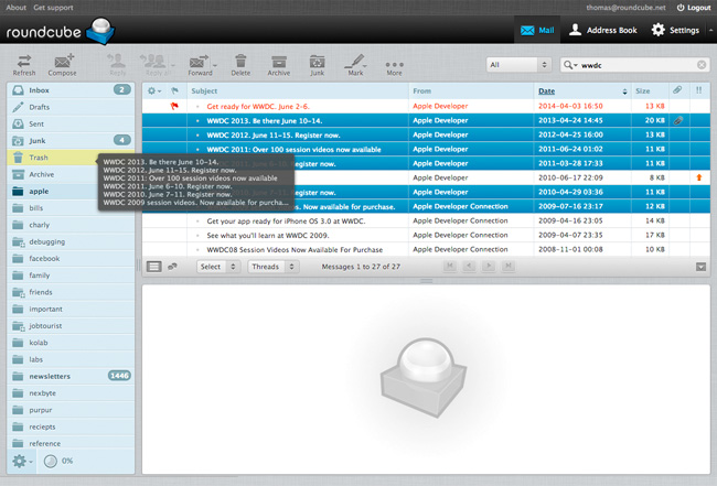 Roundcube webmail