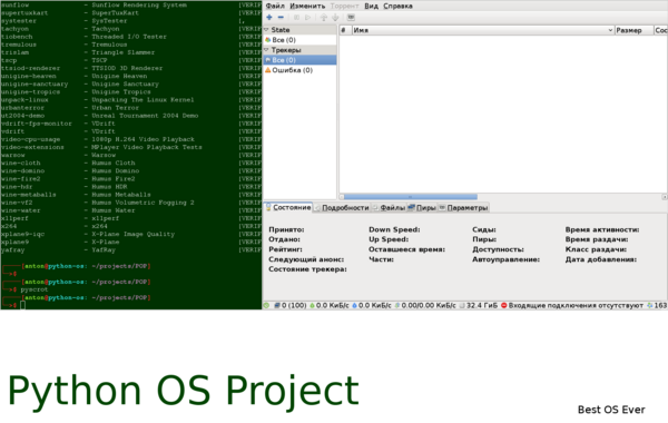 Python OS Project - новая операционная система на языке Python